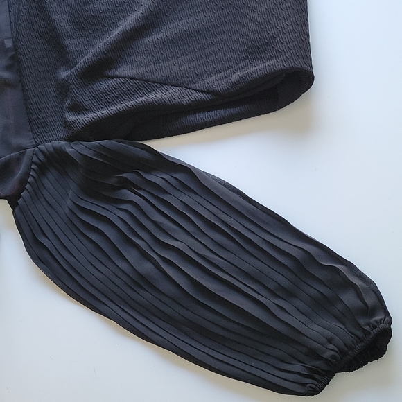 Gabby Skye Black Ballon Sleeve Sheath Dress Sz 8 - Picture 9 of 9